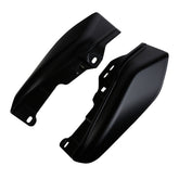 HR3 Black Denim Mid Frame Air Heat Deflectors For Harley Touring and Trike Models 09-24